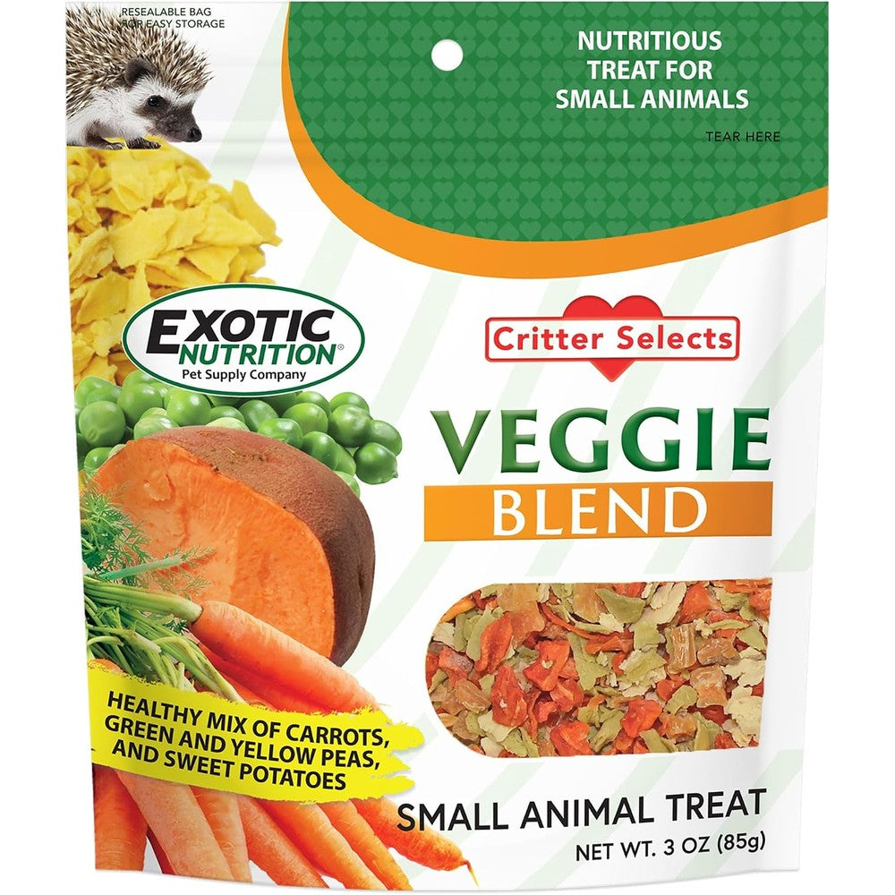 Exotic Nutrition Veggie Blend three ounce front view package