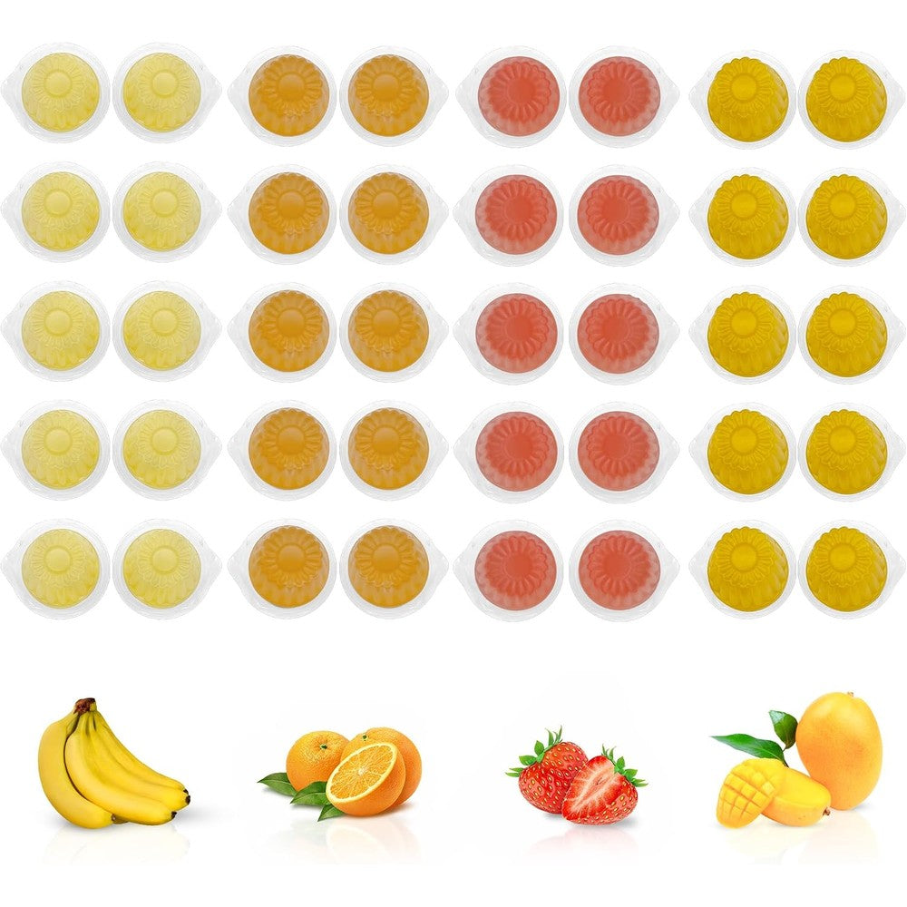 Snout And Shell Pet Jelly Pods Variety Pack Nutritious Fruit Nectar Treats For Geckos Sugar Gliders Birds And Small Pets Forty Cups