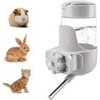 Depets Guinea Pig Water Bottle No Drip, 12 oz Small Animal Water Dispenser for Rabbit Hamster Rat Ferret Kitten, Top Refill Cage Water Bottle with Screw Fastener
