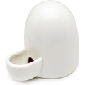 Dahey Ceramic Drinking Water Feeder Automatic Silent Water Bottle For Small Pets White 8 Ounces