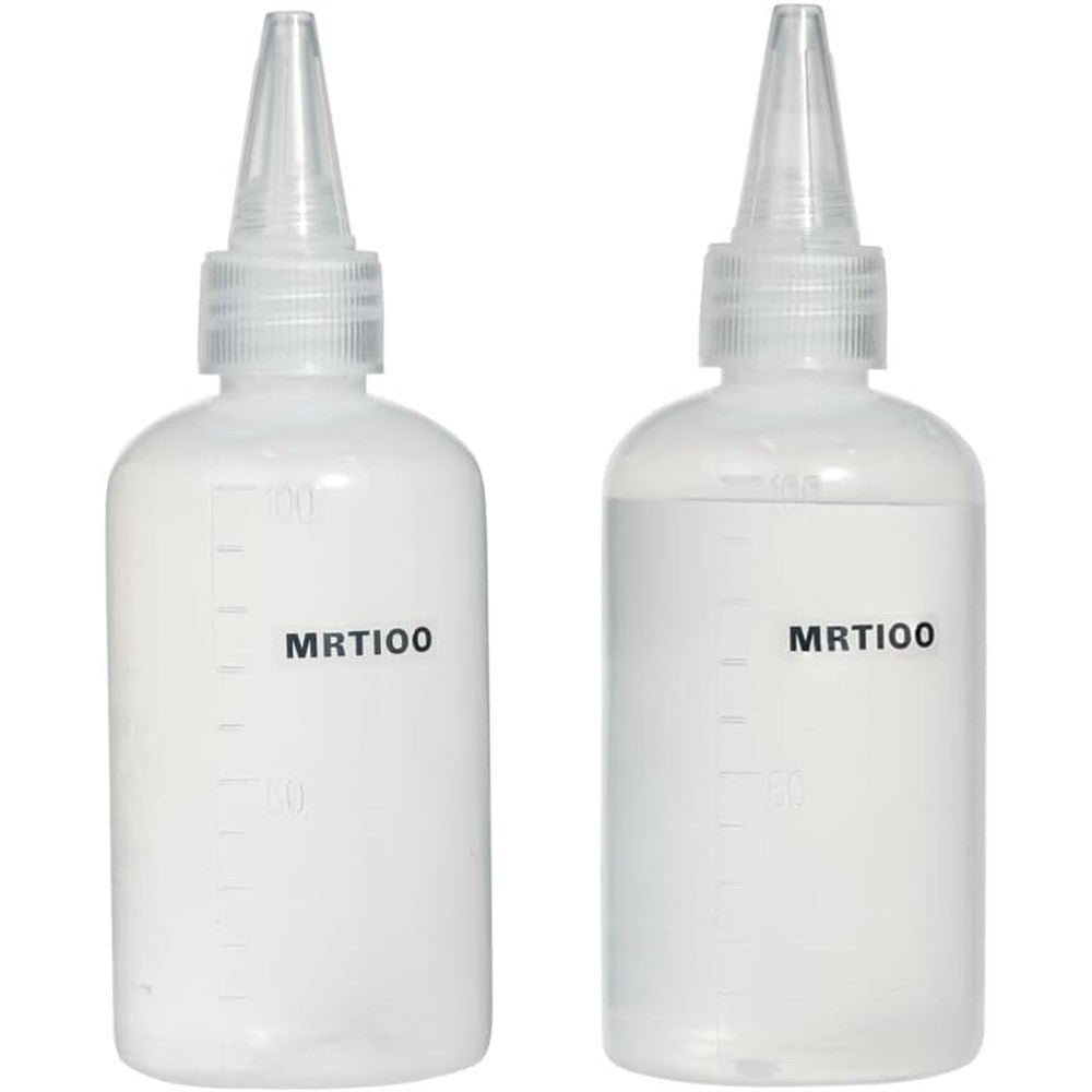 2 pcs Crested Gecko Food and Water Feeding Bottle, Reptile Feeder Bottle, for Lizard and Other Small Pet Ledge Accessories Supplies - 3.4 Oz