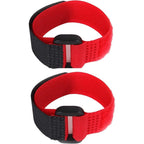 Lyla Rooster Collar Anti Crow Noise Neck Belt For Cockerels Nylon Poultry Collars Black And Red Two Pack