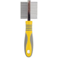 Ancol Small Animal Double Sided Comb For Rabbits Guinea Pigs And Hamsters Dual Purpose Grooming Tool With Stainless Steel Coarse And Fine Teeth