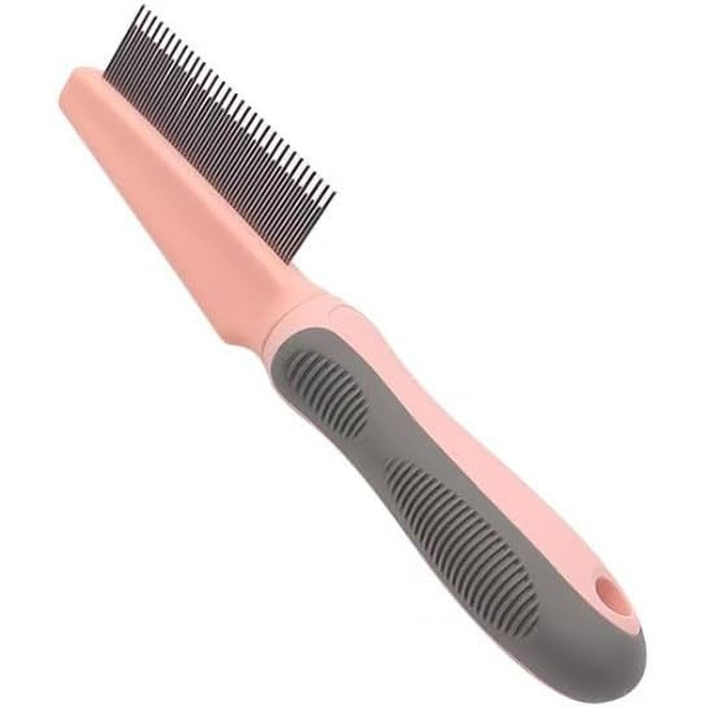 CASAZENITH Stainless Steel Rounded Teeth Grooming Comb For Small Pets Dogs Cats And Rabbits Small Sixteen Centimeters