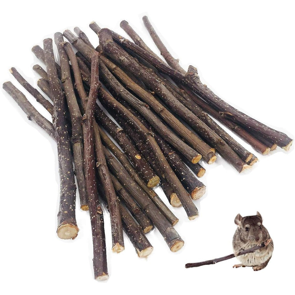 William Craft Apple Sticks Pet Chew Toy Treats For Chinchillas Guinea Pigs Rabbits Hamsters Small Animal Dental Molar Wood Branches 500 Grams