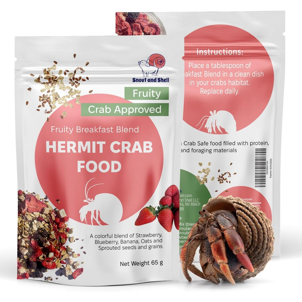 Technical Precision Snout And Shell Natural Hermit Crab Food front view packaging