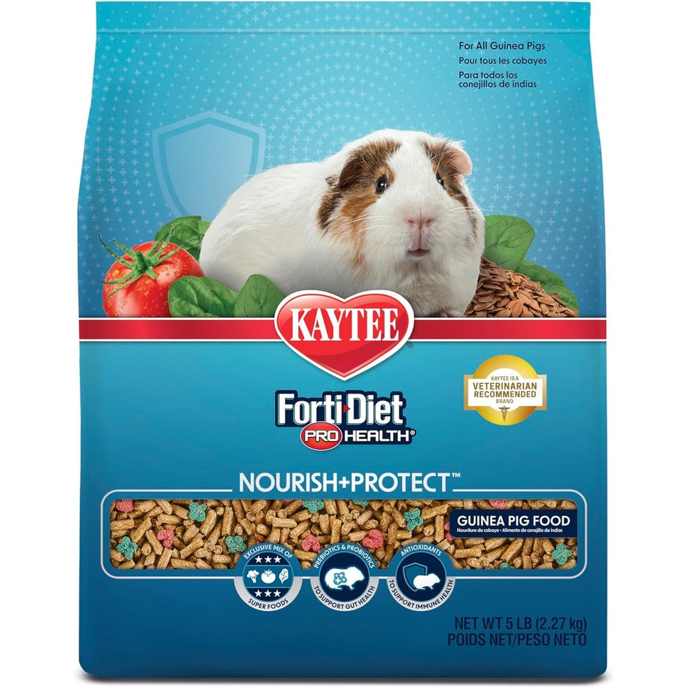 Kaytee Forti-Diet Pro Health Nourish And Protect Guinea Pig Food With Digestive And Immune Support 5 Pounds