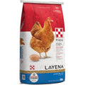 Purina Layena Pellets Chicken Feed For Laying Hens With Oyster Strong System Sixteen Percent Protein Complete Poultry Nutrition Fifty Pounds Bag