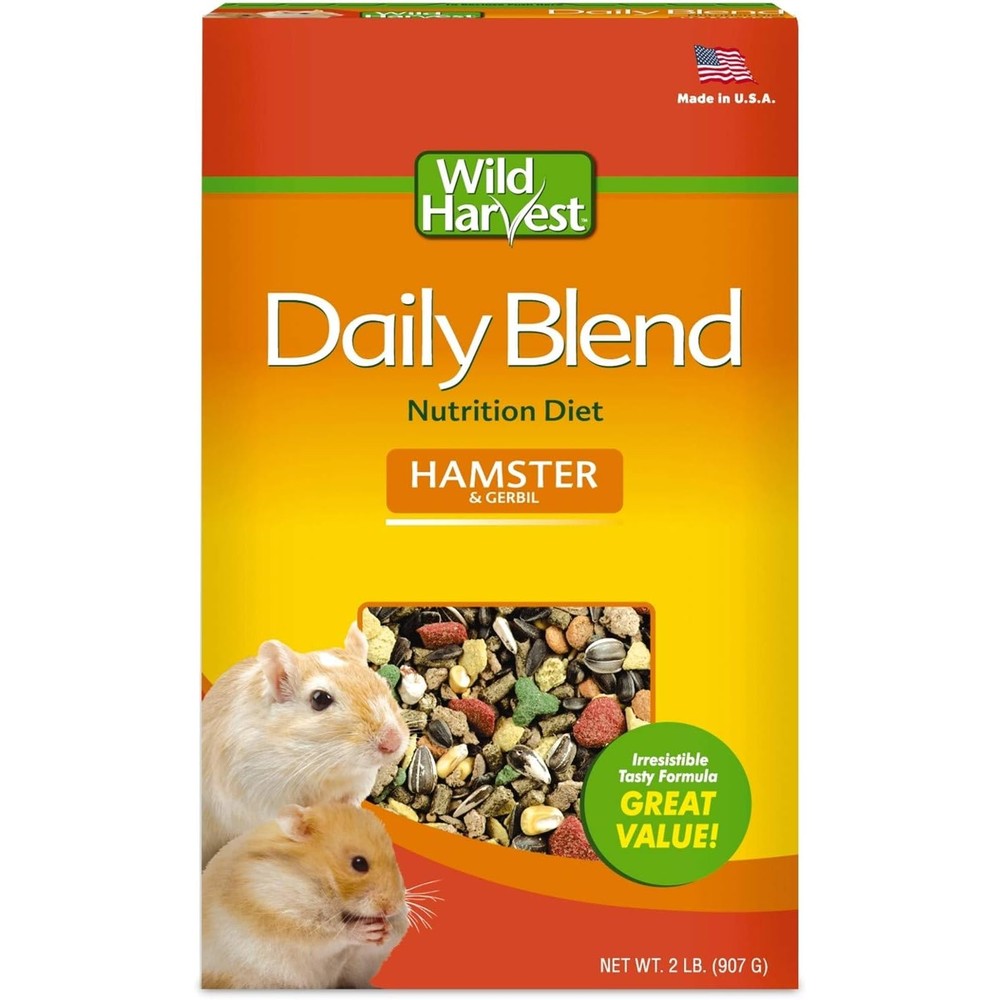 Wild Harvest Daily Blend Nutrition Diet Hamster And Gerbil Food 32 Ounce