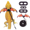 Adoggygo Bearded Dragon Lizard Leash Harness Adjustable Cool Leather Wing Reptile Harness For Lizards And Small Pets 3 Size Pack - Image 1