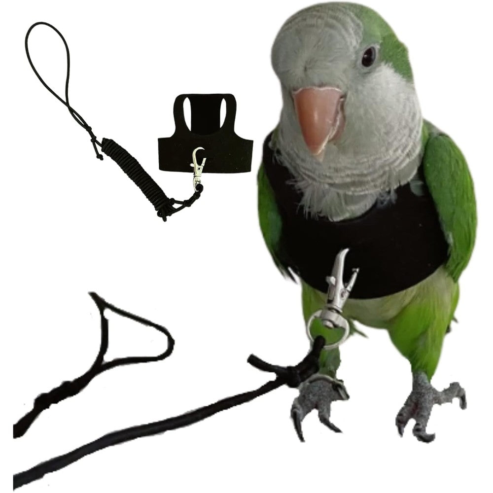 Barn Eleven bird flight harness vest front view