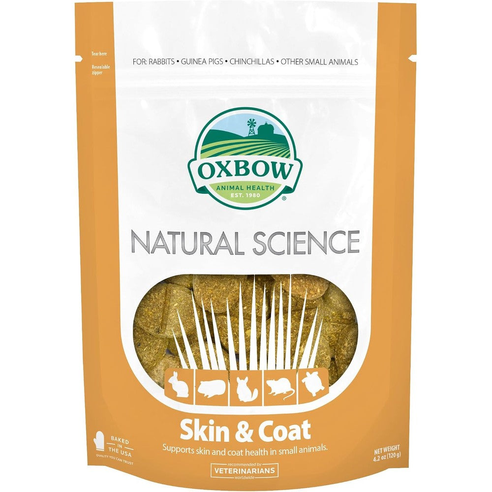 Oxbow Natural Science Skin And Coat Support Supplement For Rabbits And Small Pets Four Point Two Ounce