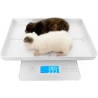 Mindpet-Med Digital Pet Scale For Small Animals High Precision One Gram Whelping Scale With Removable Measuring Tray White - Image 1