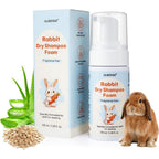 Ulroyda Waterless Rabbit Shampoo Fragrance Free No Rinse Foam Cleanser For Sensitive Skin On Bunnies Guinea Pigs And Small Animals 3.38 Fluid Ounce