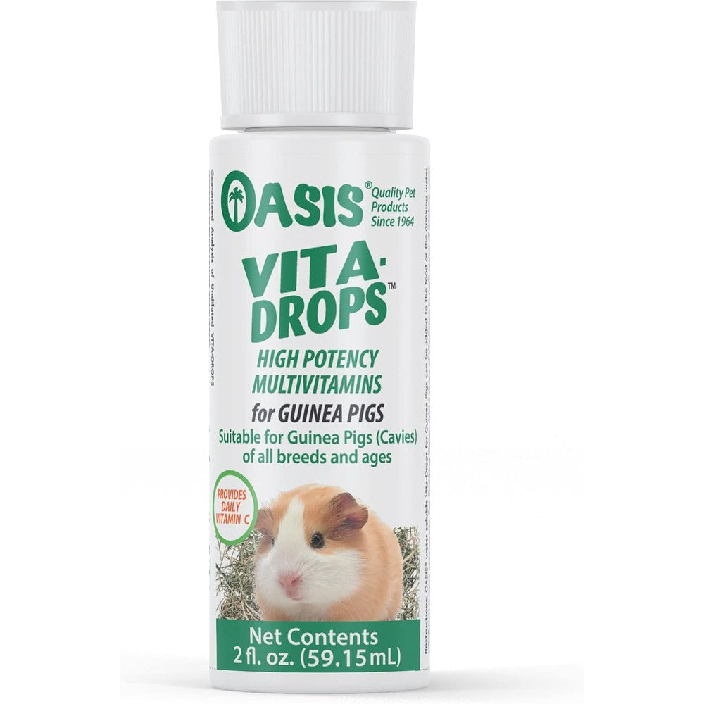 Kordon Oasis Guinea Pig Vita Drop Liquid Multivitamin Supplement With Pure Vitamin C Orange Flavor 2 Ounce