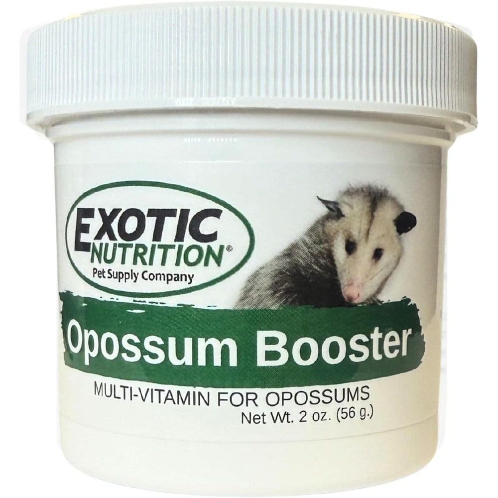 Exotic Nutrition Pet Supply Opossum Booster Complete Multivitamin Powdered Vitamin And Mineral Supplement For Pet Opossums Two Ounce
