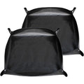 Oncpcare 2 Pack Waterproof Rabbit Playpen Mats 59x59 in (Black) - Washable Floor Protector and Cage Liner for Guinea Pig, Bunny, and Small Animal Habitat