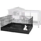 Aivituvin rabbit playpen front view with waterproof liner
