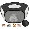 JIMEJV guinea pig playpen front view with zippered cover