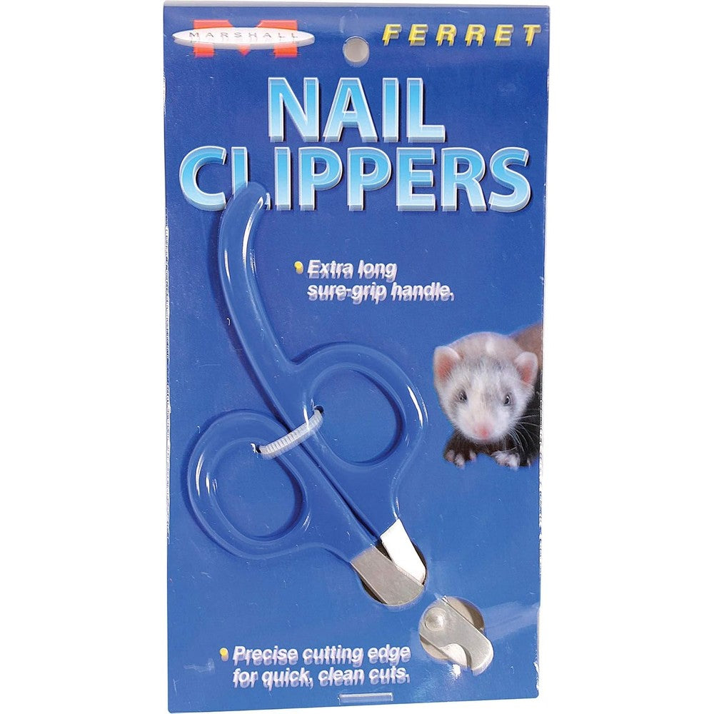 Marshall Pet Products Ferret Nail Clippers In Blue With Easy Grip Handle And Precise Cutting Edge For Small Animals