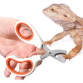 Vin Beauty Bearded Dragon Nail Clippers Stainless Steel Lizard Scissors For Small Reptiles Turtles Chameleons Iguanas And Hedgehogs Orange Pack Of One