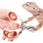 Vin Beauty Bearded Dragon Nail Clippers Stainless Steel Lizard Scissors For Small Reptiles Turtles Chameleons Iguanas And Hedgehogs Orange Pack Of One