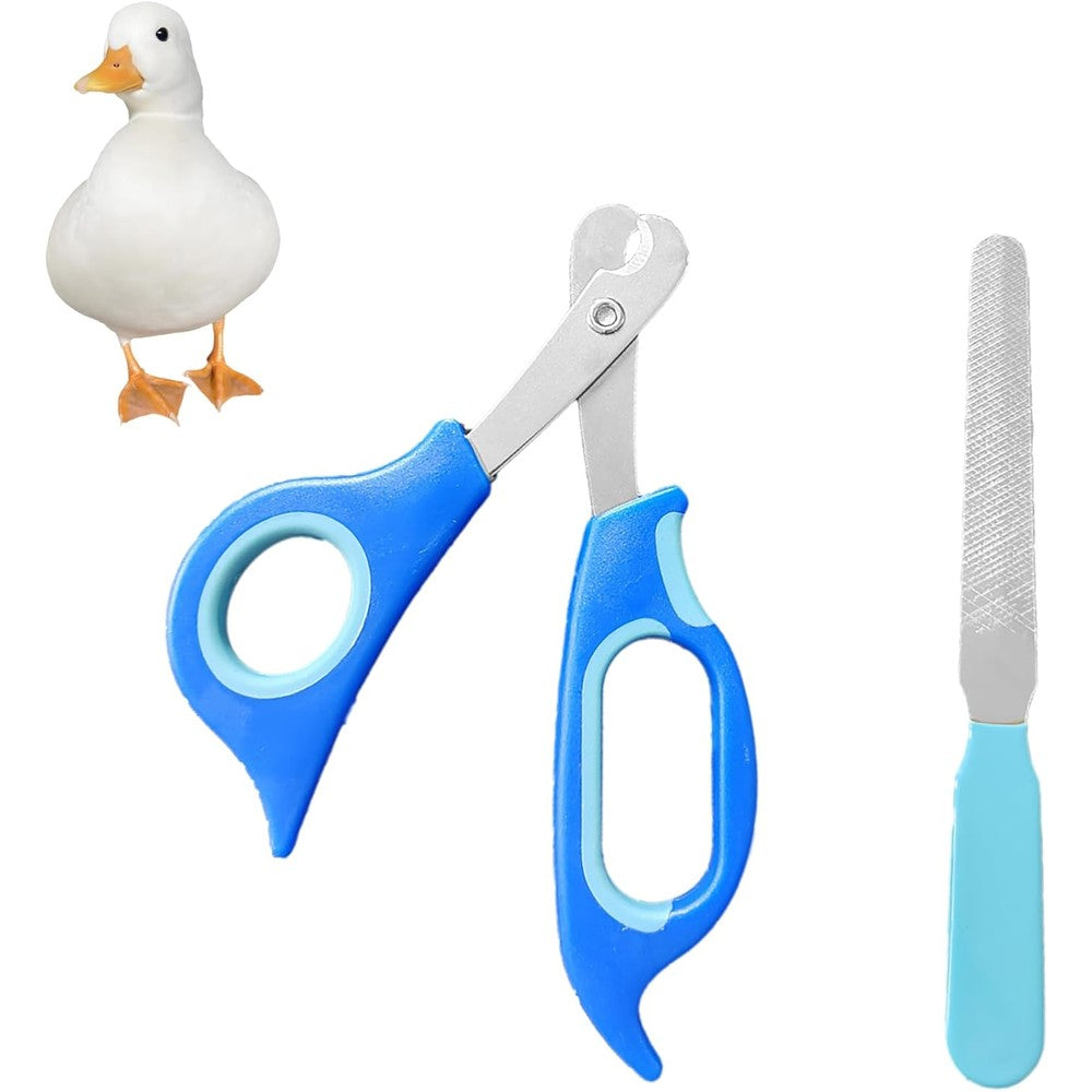 Dasezsdt Call Duck Stainless Steel Toe Nail Clippers Professional Grooming Tool With Included Nail File For Small Breed Animals
