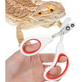 Quilax Stainless Steel Bearded Dragon Nail Clippers Scissor Style Pet Claw Trimmer For Small Reptiles Lizards Turtles And Chameleons 1 Pair