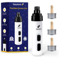 Heusom Silent Groom Pro Pet Nail Grinder Bundle With Three Piece Replacement Drum Grinders Whisper Quiet Cordless Claw Trimmer For Dogs And Cats