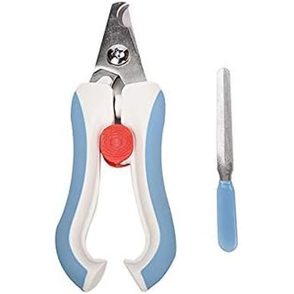 OMEM bird nail clippers front view of the blue grooming tool