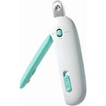IFIAM Adjustable Cat Nail Clipper And Trimmer With Four Aperture Sizes And Hidden Nail File For Kittens Rabbits And Small Animals Blue