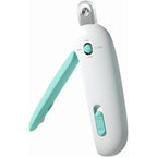 IFIAM Adjustable Cat Nail Clipper And Trimmer With Four Aperture Sizes And Hidden Nail File For Kittens Rabbits And Small Animals Blue