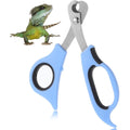 JIYIN Bearded Dragon Nail Clippers Stainless Steel Blue Precision Angled Edge Trimmer For Reptiles And Small Pets One Count