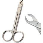 Sanju White Toenail Scissors Four Point Five Inches For Small Animals Professional Medical Grade Stainless Steel Heavy Duty Pet Nail Trimming Shears - Image 1