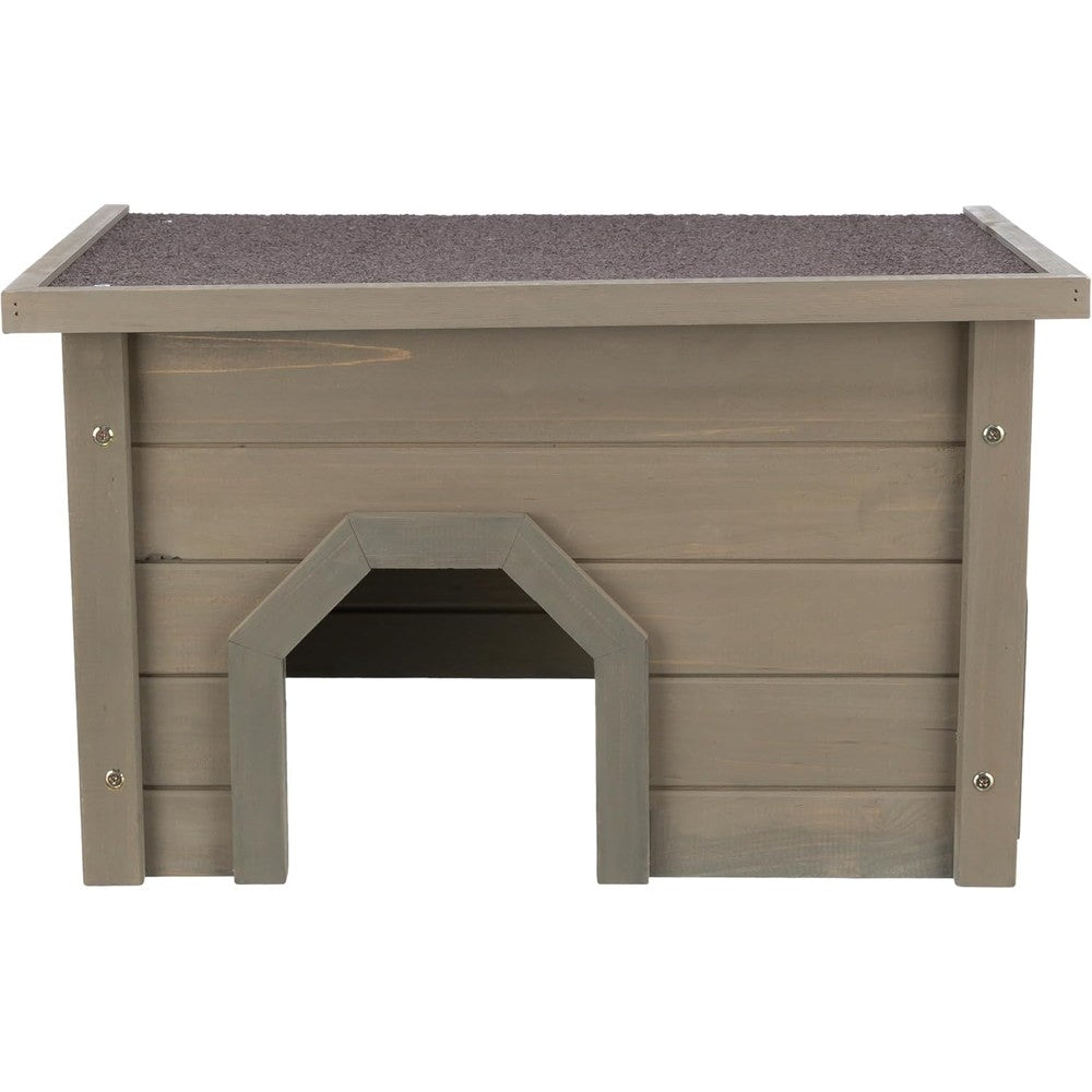 Trixie small animal house front view showcasing dual entrances