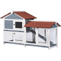 Good Life USA wooden rabbit hutch front view