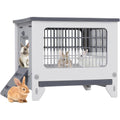 Rabbit Hutch Outdoor Indoor Plastic Waterproof Bunny Cage Enclosure Chew-Proof Rabbit House Guinea Pig Cage Pet House for Small Animals, One Room