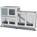GDLF wooden indoor bunny hutch front view