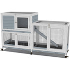 GDLF wooden indoor bunny hutch front view