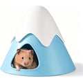Hamster Hideout, Snowy Mountain Shape Hamster Hide House,Cute Small Animal Habitat Hideaway Hut for Syrian Hamsters, Mice, Gerbils, Rats (Blue)