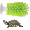 Forzena Turtle Brush With Suction Cup For Tank Back And Shell Cleaning Scrub For Red Eared Slider Exfoliate And Remove Scutes Variant Green One Count