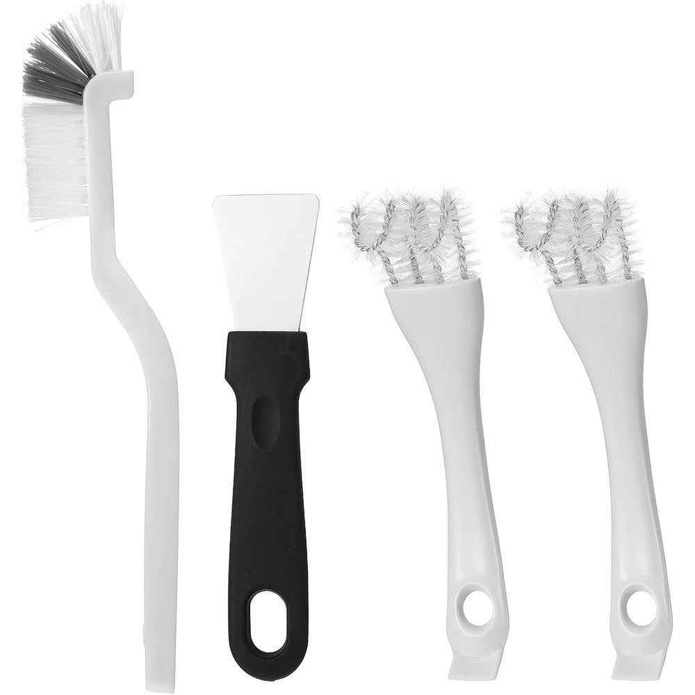 Macuezu Four Pieces Bird Cage Cleaning Brush Set With Shovel And Three Styles Of Cage Cleaner Brushes For Parrot And Small Animal Enclosures