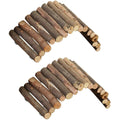 PINVNBY hamster bridge front view showcasing flexible wooden logs
