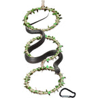 Snake Climbing Rings for Ball Python- Enclosure Accessories - Reptile Habitat Decor, Climbing Branches & Bedding for Ball Python, for Corn Snake Enhancement Ring Toys