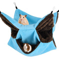 Xinrui 3 Tier Pet Hanging Hammock For Small Animals Guinea Pig Ferret Rat Cage Accessories 13.8 X 13.8 Inches Soft Arctic Fleece And Linen - Image 1