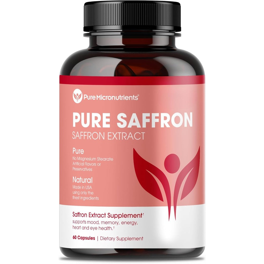 Pure Micronutrients saffron supplement bottle front view