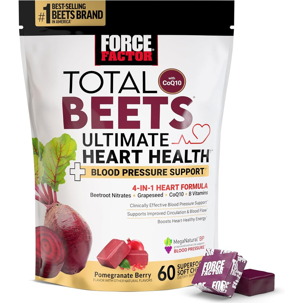 Force Factor Total Beets Ultimate Heart Health for Blood Pressure Support