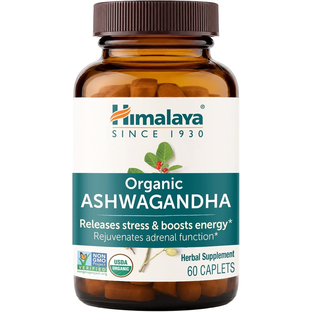 Himalaya USDA Organic Ashwagandha Root front view bottle