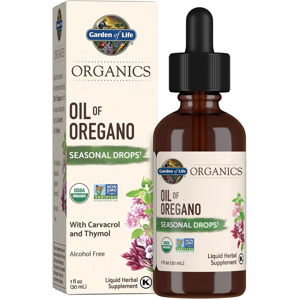 Garden of Life Organics Oil of Oregano Seasonal Drops, 1 Fl oz