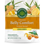 Traditional Medicinals Organic, Belly Comfort Lozenges, Lemon Ginger - Supports Nausea Relief and Occasional Indigestion - Non-GMO, Stimulant-Free - 30 Individually Wrapped Lozenges